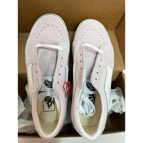 Vans Sk8-Low Orchid Ice True White Suede Canvas Sneakers VN0A4UUKA0M Womens 6 - Picture 10 of 13